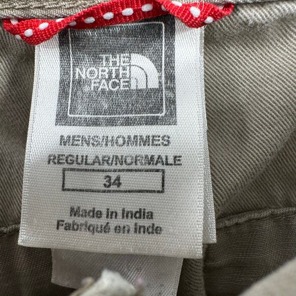 The North Face Size 34 Khaki Color Cargo Shorts Regular Fit Pockets Casual - Picture 3 of 3